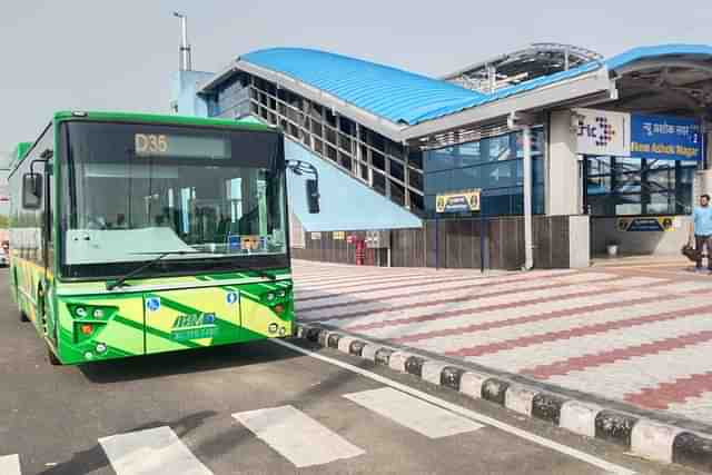 Newly launched electric bus outside Namo Bharat station (@officialncrtc) (Representative Image)