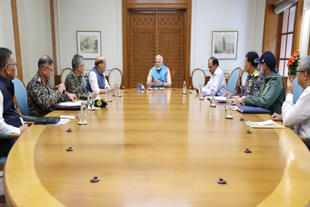 PM Modi in a meeting with Defence Minister Rajnath Singh and top defence and security officials (File Photo) (Representative image)