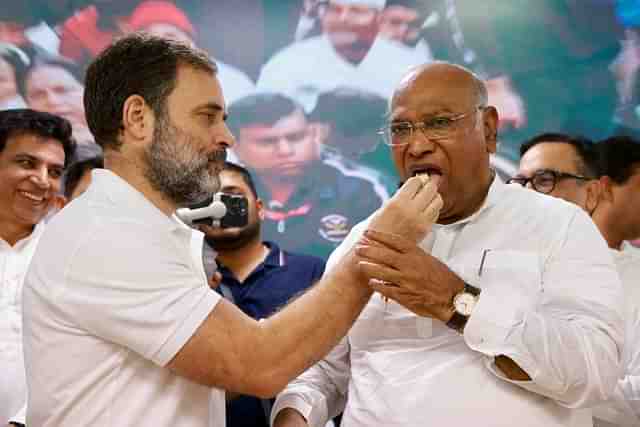 Rahul Gandhi and Mallikarjun Kharge