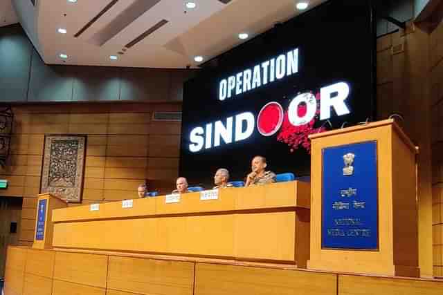 Senior officials at the press briefing on Operation Sindoor. (Representative Image)