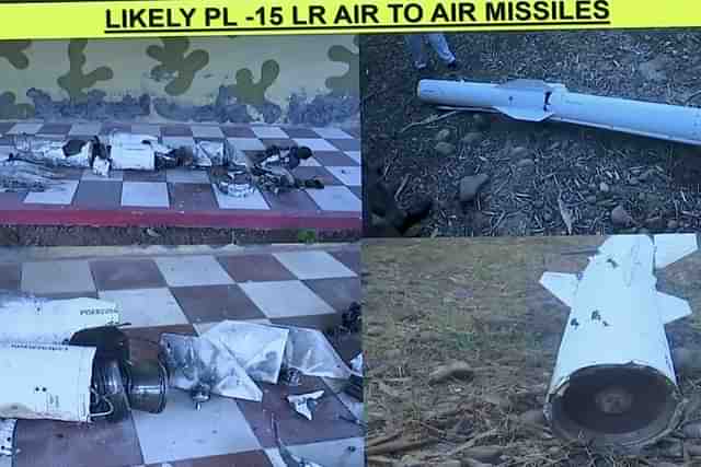 Wreckages of PL-15 missile recovered by India
