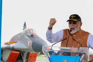 PM Modi speaking at Adampur air base