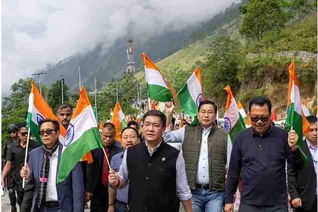 Arunachal CM Prema Khandu in Tiranga Yatra (Khandu X account)