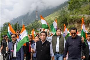 Arunachal CM Prema Khandu in Tiranga Yatra (Khandu X account)