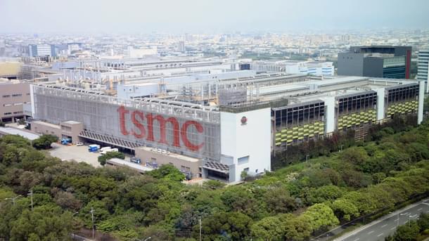The Taiwan Semiconductor Manufacturing Co. (TSMC) building at the Central Taiwan Science Park in Taichung, Taiwan. Source: Bloomberg | Getty Images