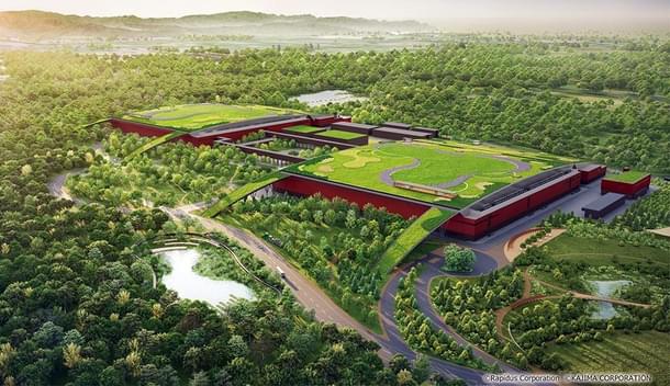 Rapidus Corporation's Innovative Integration for Manufacturing (IIM) facility is currently under construction in the "Bibi World" industrial park in Chitose City.