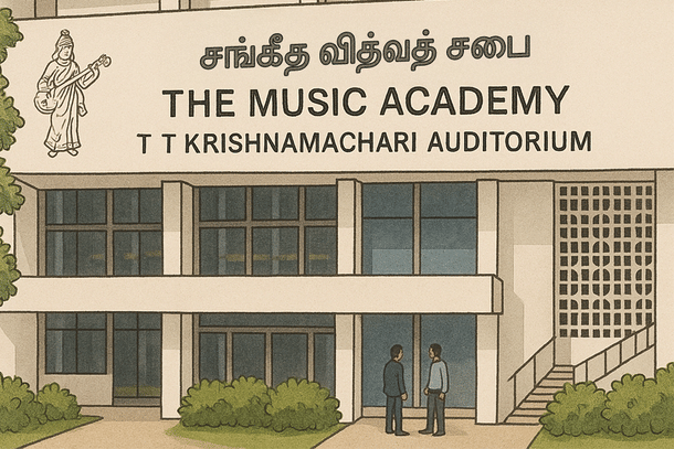(The Music Academy - Chennai, illustration)