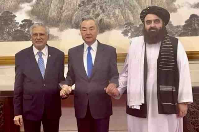 Pakistan, China, and Afghanistan stand together (X/@MIshaqDar50)