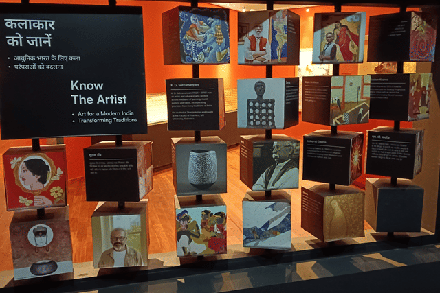 Interactive portrayal of artists' work