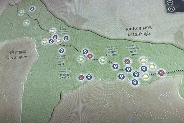 Depiction of Suri Empire in Bihar Museum