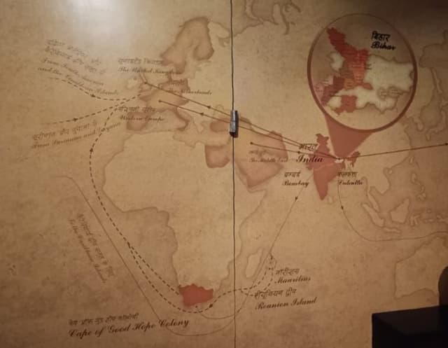 Visual representation of trading routes.