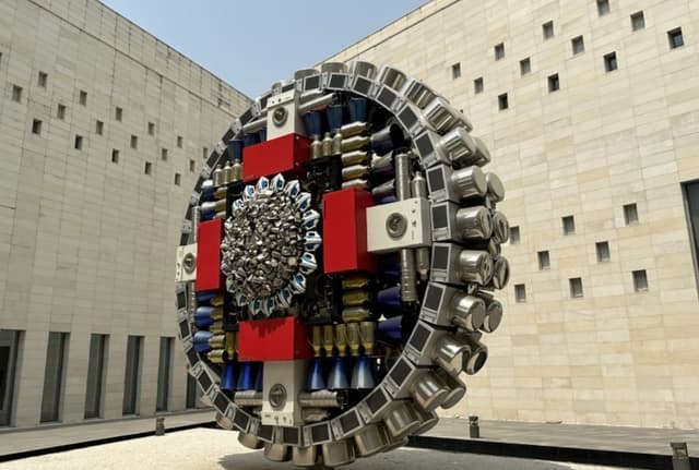 Yantra made by Subodh Gupta.