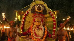 Panjurli Daiva portrayed in Kantara, 2022