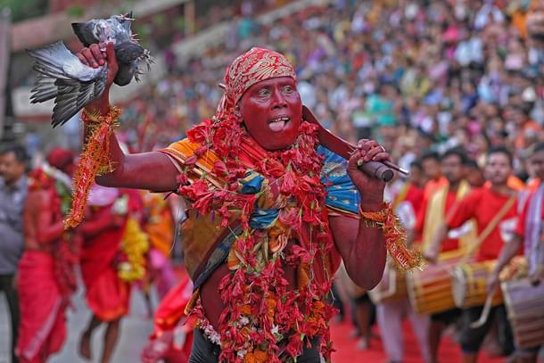 Deodhani at Kamakhya Temple, Guwahati (Source: Sumandasphoto, Wikimedia Commons)