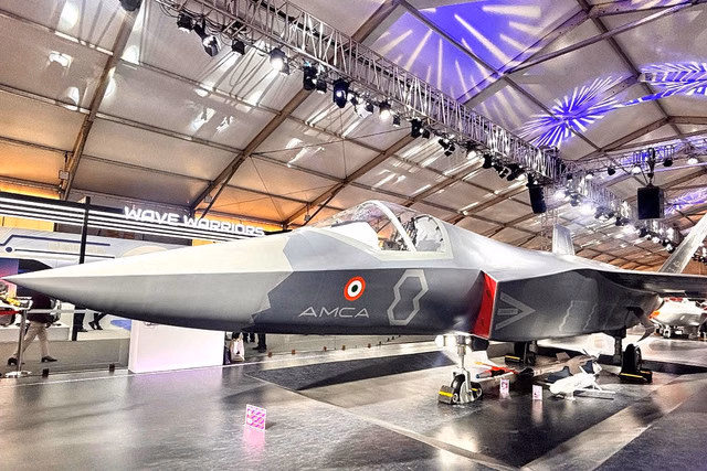 A full-scale model of AMCA unveiled at Aero India 2025 (MoD/Twitter) (Representative Image)