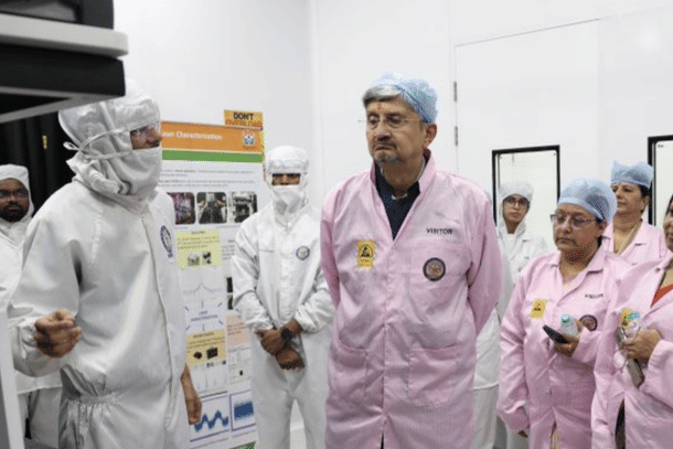DRDO chairman Samir V Kamat at the QRTC facility in Delhi