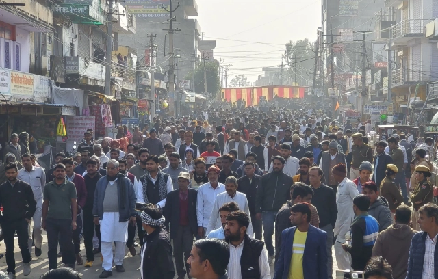 Protests continue in Neem Ka Thana since the decision in December 2024.  (Source: DainikBhaskar)
