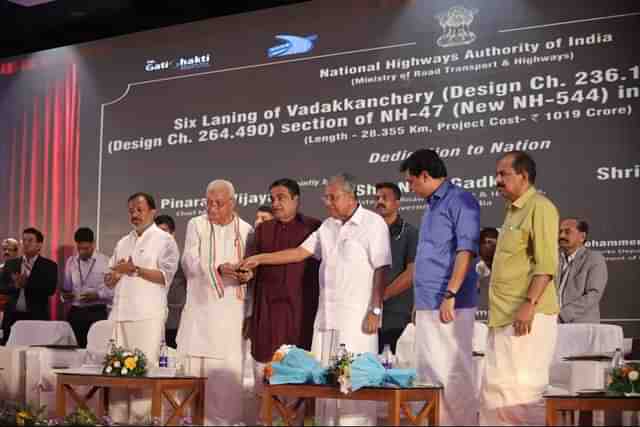 Nitin Gadkari in Kerela inaugurated & laid the foundation stones for 15 National Highways projects in 2022 (X/@nitin_gadkari)