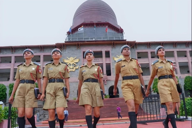 Women Cadets at the Sudan Block.