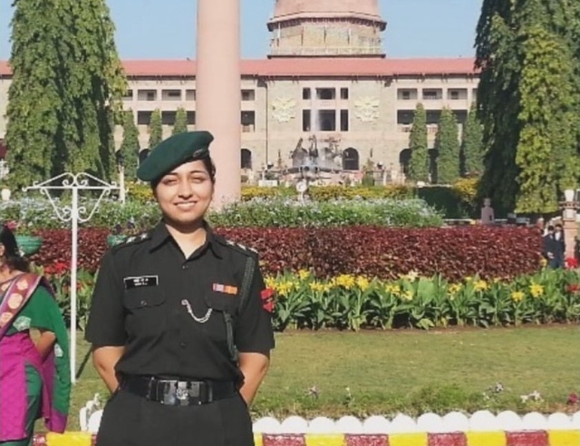 Major Nithi during a visit to the NDA.