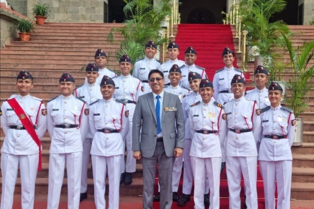 First batch of women graduates at the NDA.