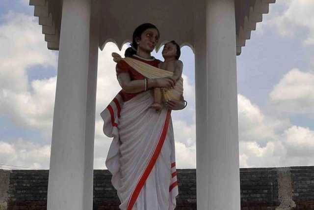 Mother Mary in tribal attire