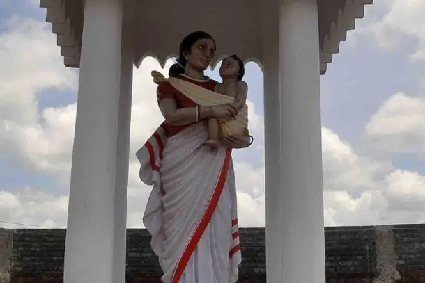 Mother Mary in tribal attire