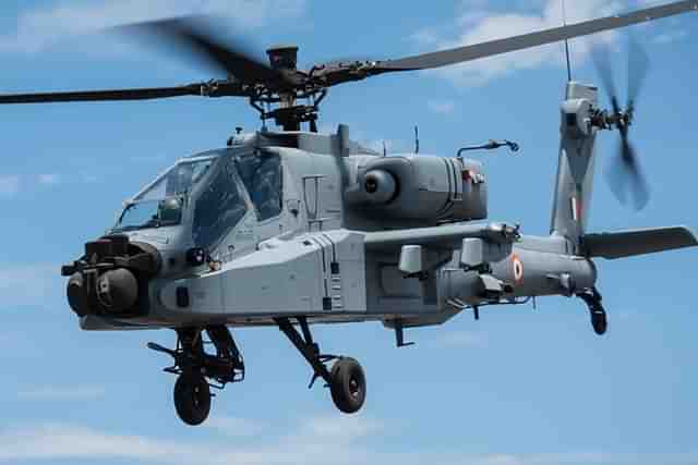 AH-64E Apache Attack Helicopter. (Image Source:- Twitter/@Boeing_In) (Representative Image)