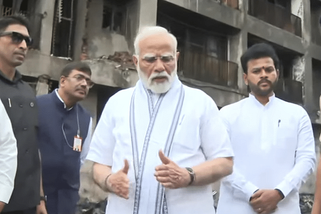 PM Modi visited the Air India plane crash site in Ahmedabad on Friday