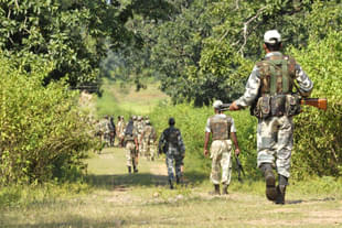 Security forces in Chattisgarh (Representative Image) (File Photo) (Samir Jana/Hindustan Times via Getty Images)