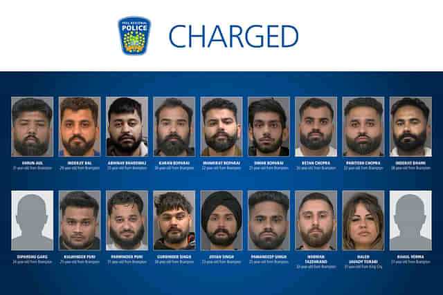 Mugshots of the arrested individuals (Credit: Peel Regional Police)