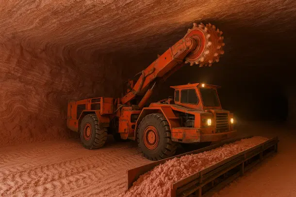 Potash mining (created by AI)