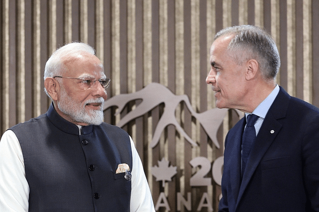 PM Modi with his Canadian counterpart Mark Carney