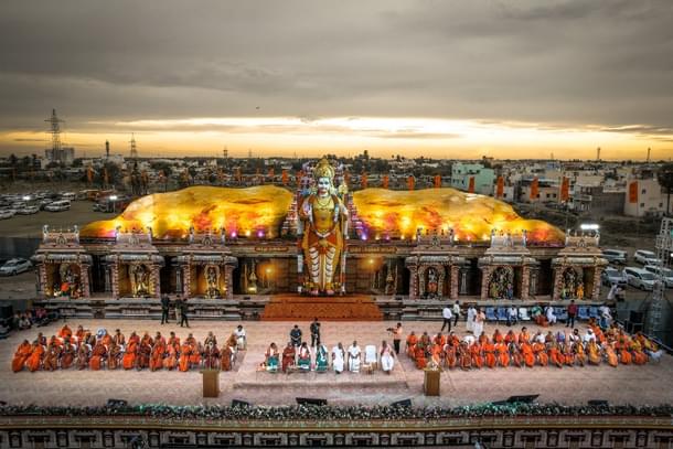 The stage of Muruga Bhaktargal conference in Tamil Nadu