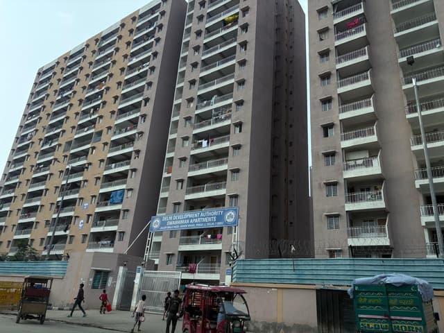 The high rise apartments built for rehabilitation.