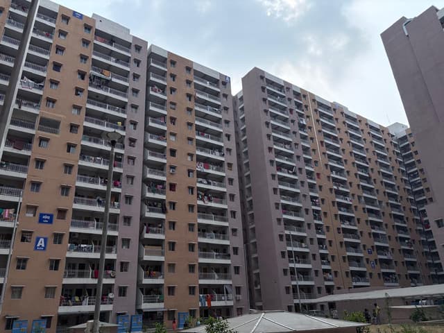 The high rise apartments built for rehabilitation.