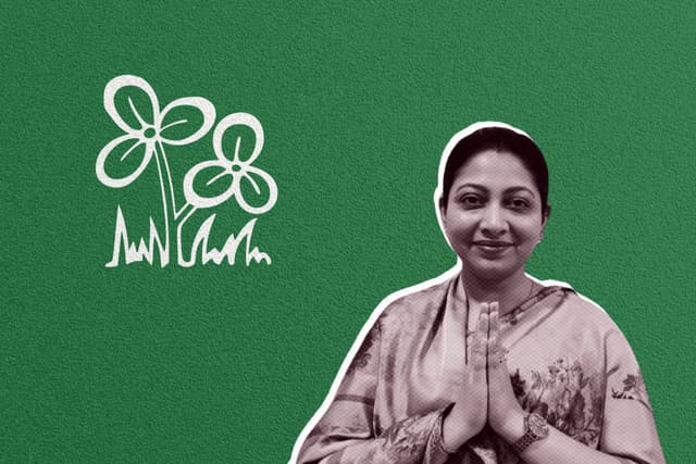 Trinamool's victorious candidate Alifa Ahmed.