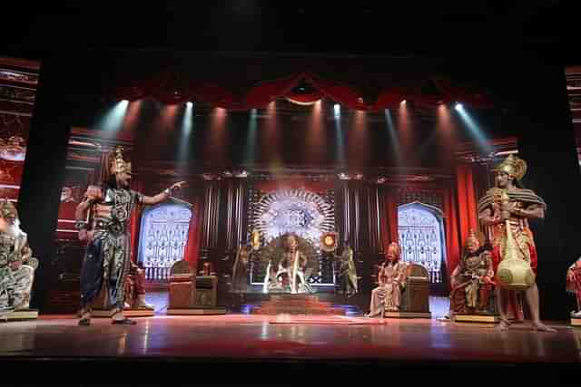 From the play 'Humare Ram' - Hanuman in Ravan's court.