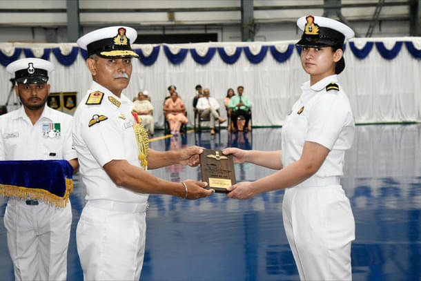 Indian Navy's Sub Lieutenant Astha Poonia (Pic Via Indian Navy)
