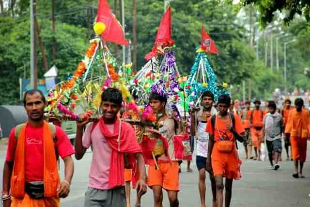 Kanwar Yatra (Representative image) (Vivek Banerjee/Twitter) 