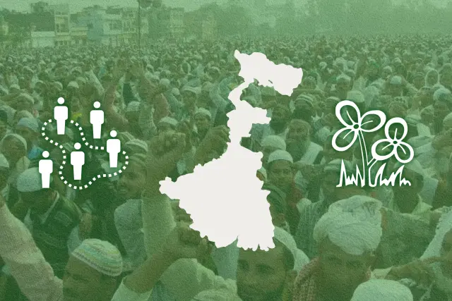 Muslims at a rally in Bengal: facing the ECI's axe?