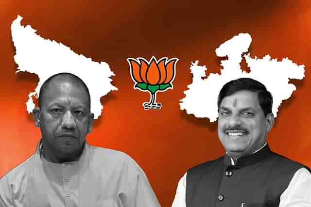 The contrast in BJP organisations in UP and MP.