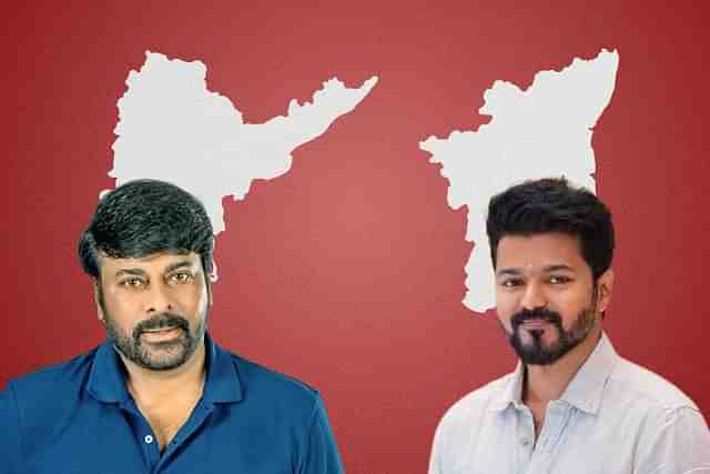 Chiranjeevi [L] and Vijay [R].
