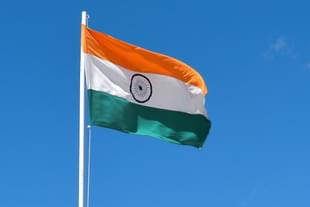 The Indian tricolour flag