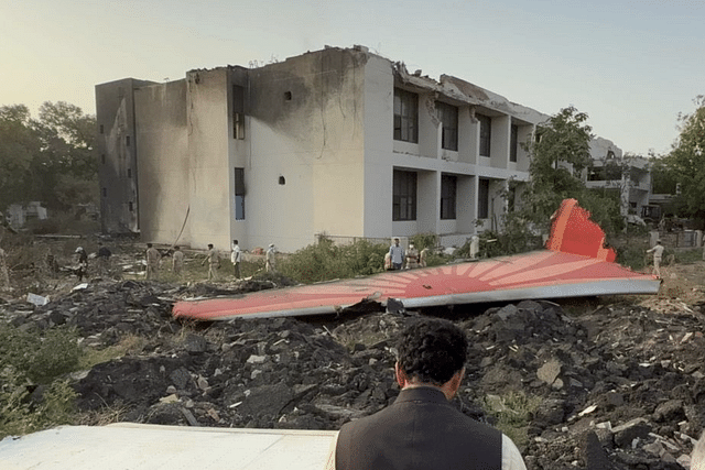 Civil Aviation Minister Naidu at Air India plane crash site in Ahmedabad (File Photo)