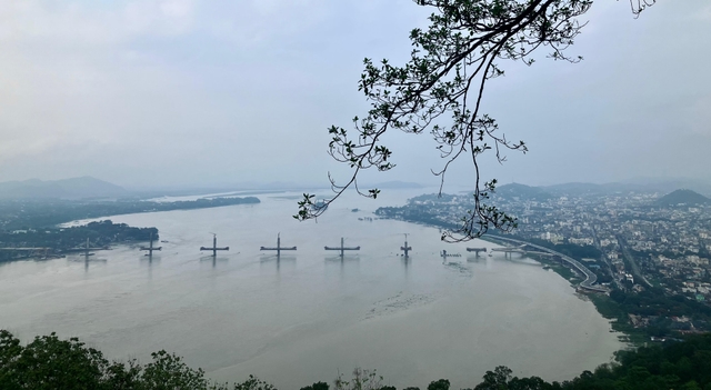 Guwahati as seen from Nilachal Hill.