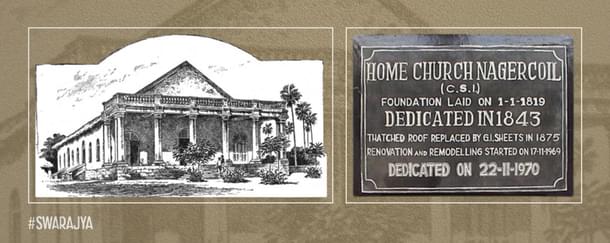 Home Church with a seating capacity of more than 2000 was built with grant from Travancore.