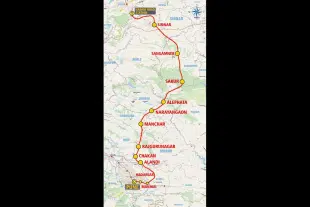 Proposed Alignment of Pune-Nashik Semi High-Speed Rail Line
