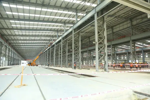 The upcoming Kazipet Railway Manufacturing Unit (Credit: @kishanreddybjp/X)