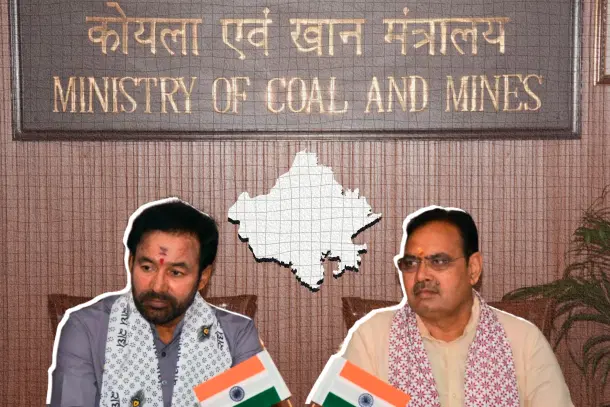 Union Minister G Kishan Reddy and Rajasthan CM Bhajan Lal Sharma.